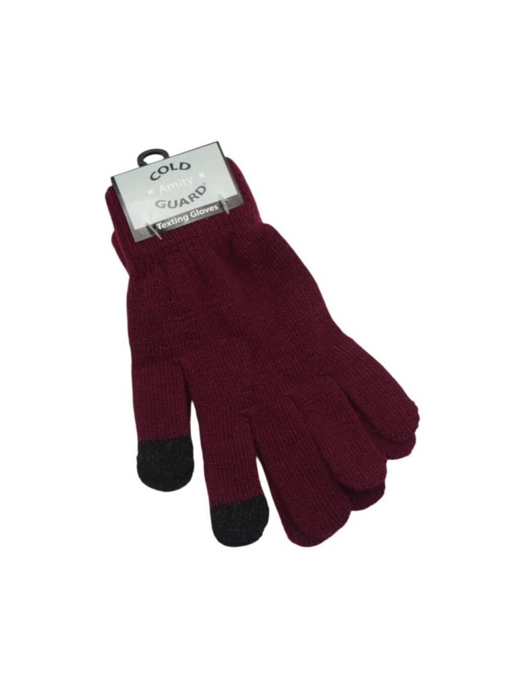 Cold Guard Amity Texting Gloves Maroon One Size Acrylic Winter Touchscreen